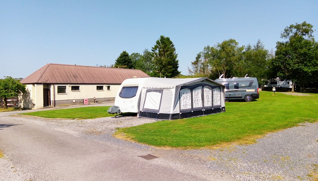 Brandedleys in a touring caravan and camp site located in between Castle Douglas and Dumfries in Scotland, click here to book online at Brandedleys