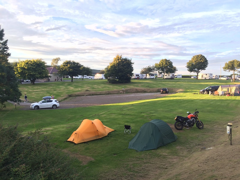 Brandedleys camp site near Dumfries in the West of Scotland